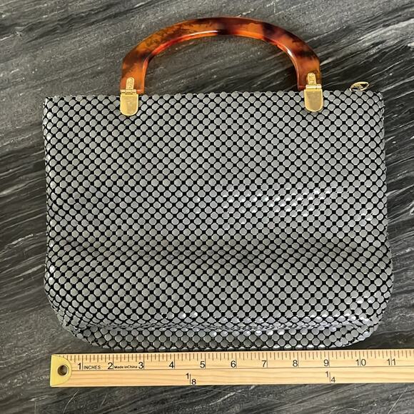 Vintage Y2K Grey Metal Mesh Purse Bag - Picture 9 of 10